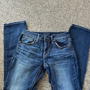 BKE Deep Blue Straight Leg Jeans